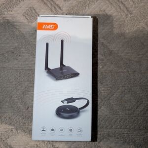 TIMBOOTECH Wireless HDMI Transmitter and Receiver 4K, USB C to Wireless HDMI, Pl